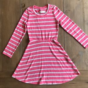 Abercrombie kids gray and red skater dress 5/6 Y